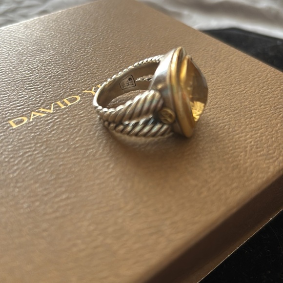 David Yurman citrine ring size 7 no callouts EUC - Picture 2 of 3